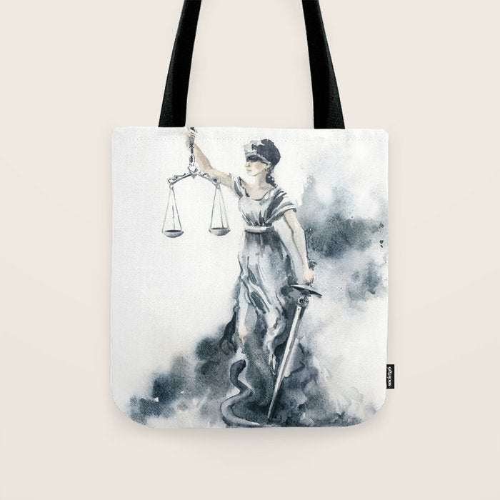 Lady Justice Tote Bag Gallery Image 1