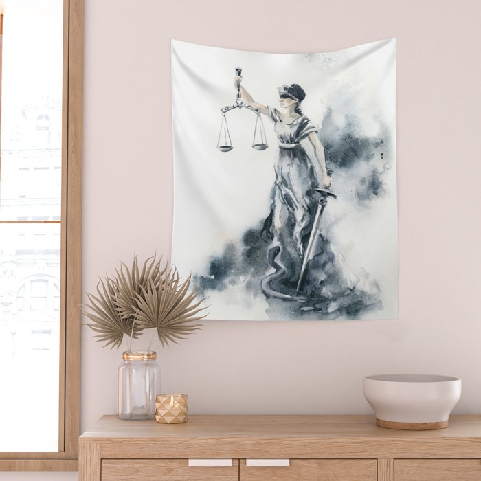 Lady Justice Wall Tapestry Gallery Image 2