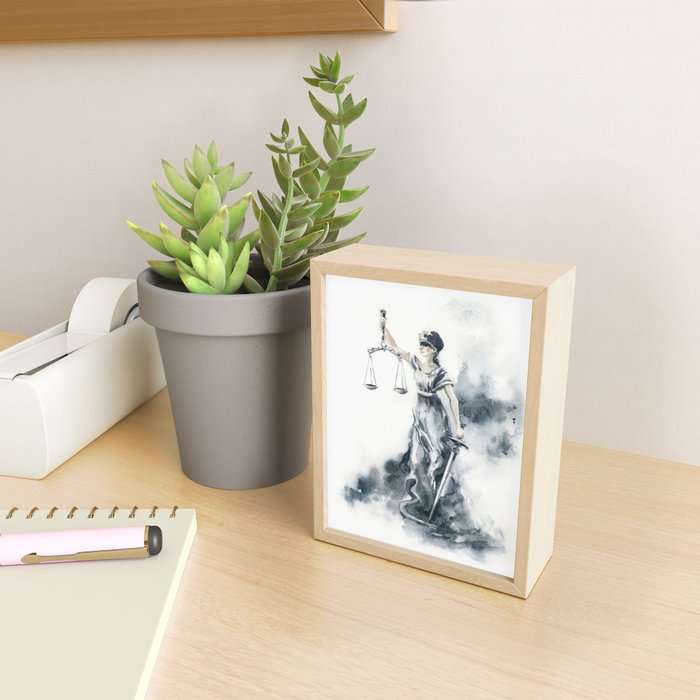 Lady Justice Mini Art Print Gallery Image 2