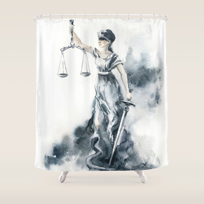 Lady Justice Shower Curtain Gallery Image 1