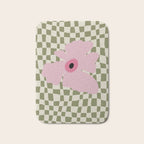 Minimal checkered flower  Bath Mat Gallery Image 1