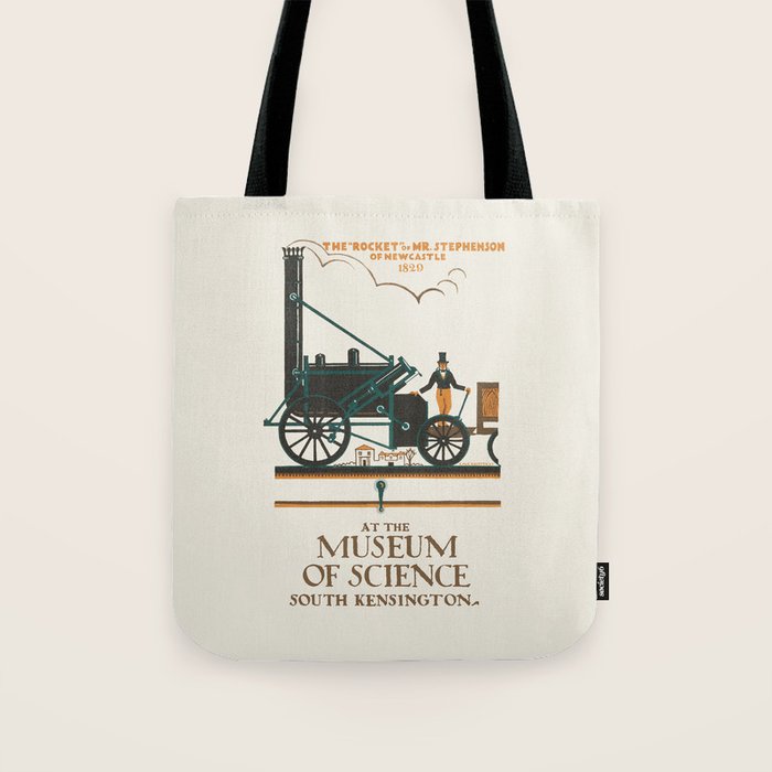 Vintage advertising poster - Museum of Science in South Kensington, 1922 Tote Bag Gallery Image 1