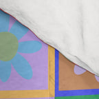 Checkered Flower Pattern  Comforter Gallery Image 4