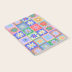 Checkered Flower Pattern  Notebook Gallery Image 2