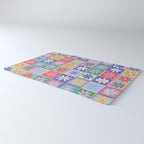 Checkered Flower Pattern  Rug Gallery Image 3
