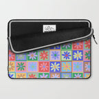Checkered Flower Pattern  Laptop Sleeve Gallery Image 2