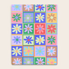 Checkered Flower Pattern  Notebook Gallery Image 4