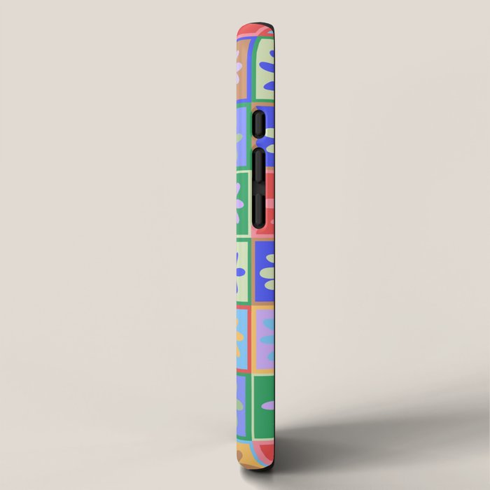 Checkered Flower Pattern  iPhone Case Gallery Image 2