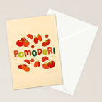 Hand Drawn Italian Roman Pomodori Tomato Classic Mediterranean Art Stationery Card Gallery Image 2