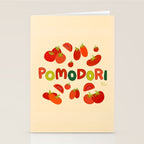 Hand Drawn Italian Roman Pomodori Tomato Classic Mediterranean Art Stationery Card Gallery Image 2