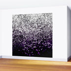 Dark Night Purple Black Silver Glitter #1 (Faux Glitter) #shiny #decor #art #society6 Wall Mural Gallery Image 2