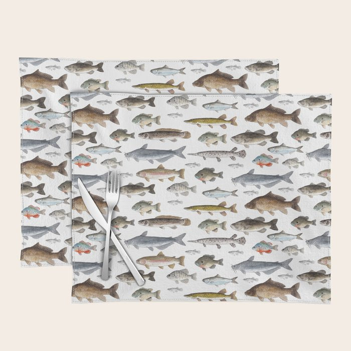 A Few Freshwater Fish Placemat Gallery Image 1