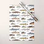 A Few Freshwater Fish Wrapping Paper Gallery Image 1