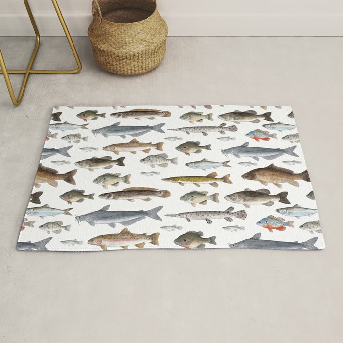 A Few Freshwater Fish Rug Gallery Image 1