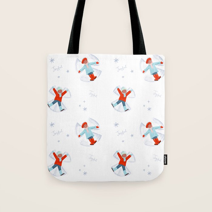 Snow Angels Tote Bag Gallery Image 1