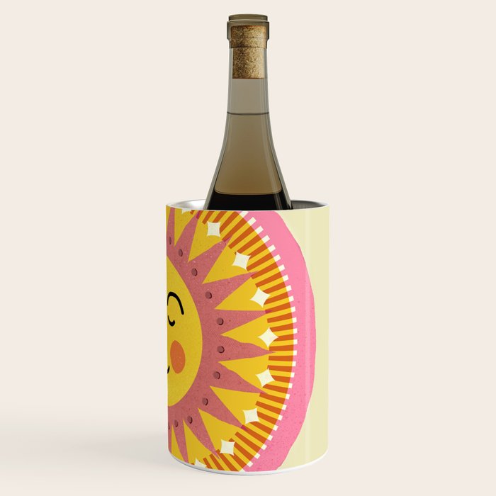Smiling Sleeping Sun Face Wine Chiller Gallery Image 3