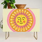 Smiling Sleeping Sun Face Credenza Gallery Image 1