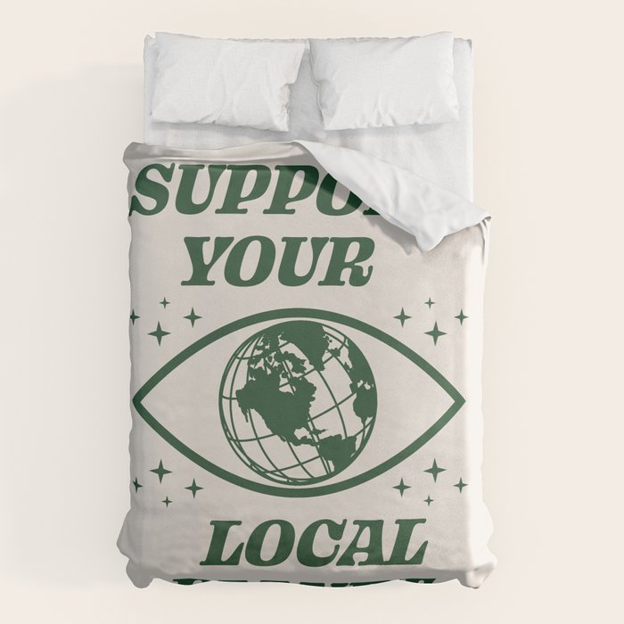 Support your Local Planet Duvet Cover Gallery Image 6