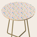 Fun colorful abstract organic shape art pattern Side Table Gallery Image 2