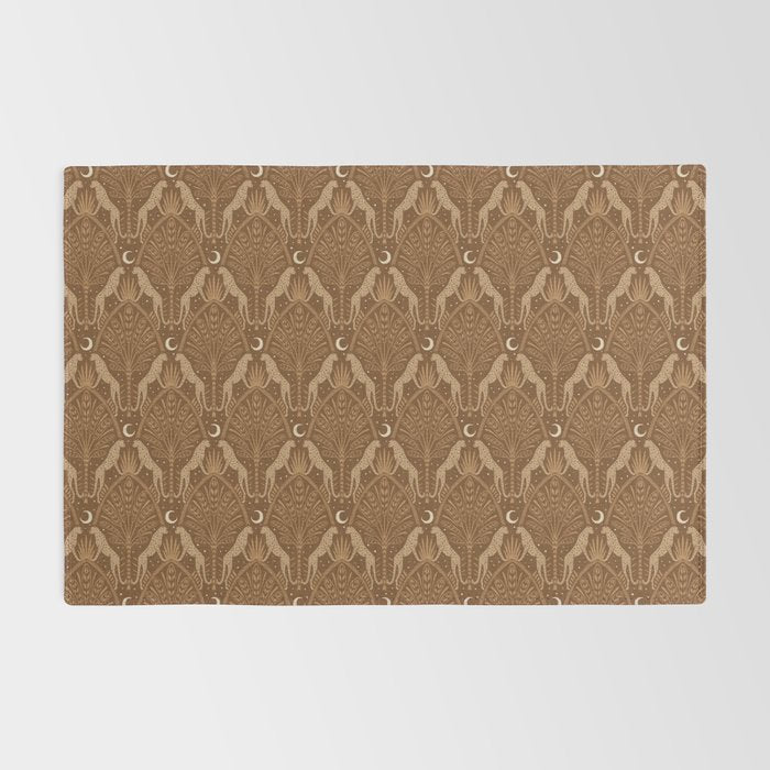 Night Cheetahs - Copper Brown Rug Gallery Image 2