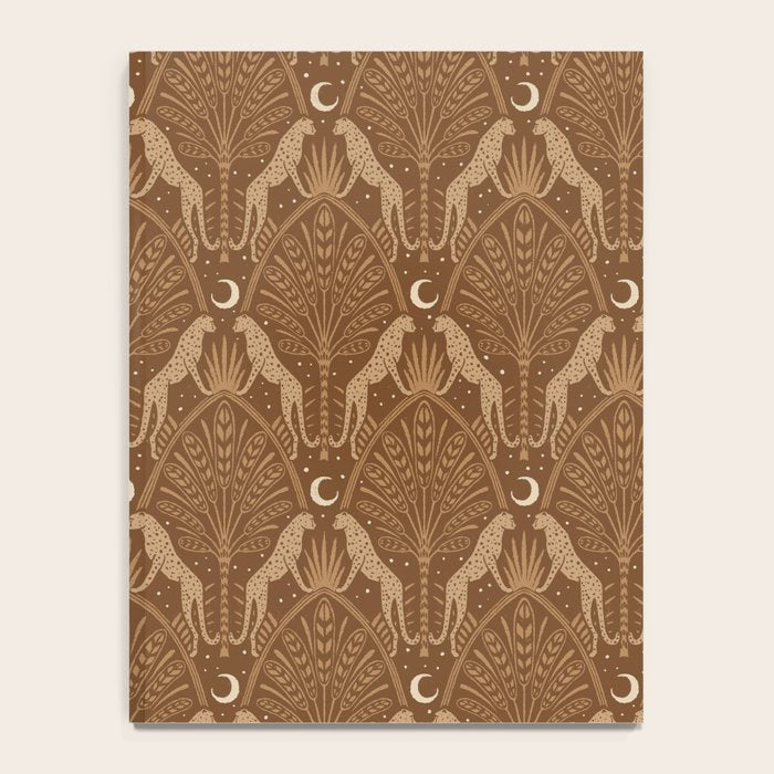 Night Cheetahs - Copper Brown Notebook Gallery Image 4