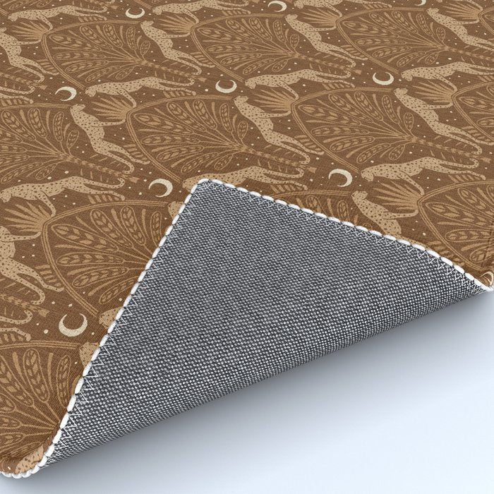 Night Cheetahs - Copper Brown Rug Gallery Image 4