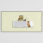 Bear & Fox Desk Mat Gallery Image 1
