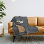 Minimal Abstract Art Vase Flower 9 Throw Blanket Gallery Image 1