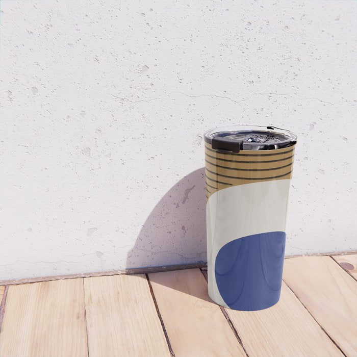 Blue Circle #1 Travel Mug Gallery Image 4
