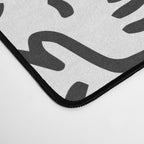 One Step Ahead Black and White Graffiti Street Art Desk Mat Gallery Image 4