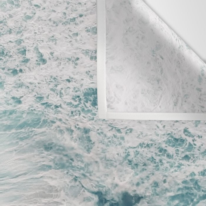 Aerial Ocean Print - Beach - Pink Sand - Wave - Original Sea of Love - Travel Photography  Wall Tapestry Gallery Image 3