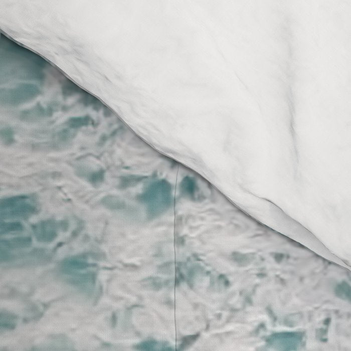 Aerial Ocean Print - Beach - Pink Sand - Wave - Original Sea of Love - Travel Photography  Comforter Gallery Image 4