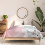 Aerial Ocean Print - Beach - Pink Sand - Wave - Original Sea of Love - Travel Photography  Comforter Gallery Image 3