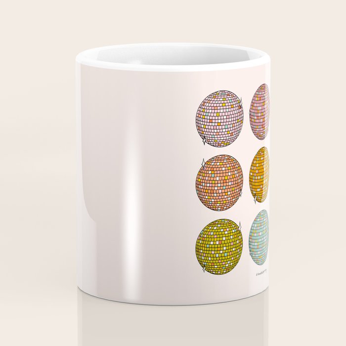 Rainbow Disco Balls Coffee Mug Gallery Image 4
