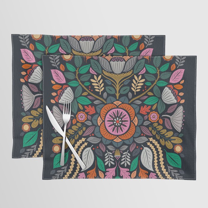 In Bloom | Navy Placemat Gallery Image 1