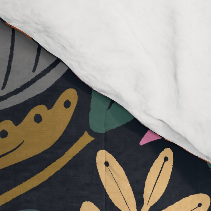 In Bloom | Navy Comforter Gallery Image 4