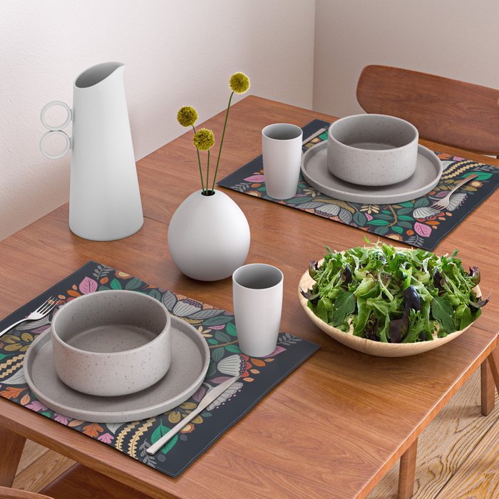 In Bloom | Navy Placemat Gallery Image 2