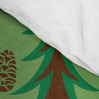 Abstract Fir Trees and Pine Cones Comforter Gallery Image 4