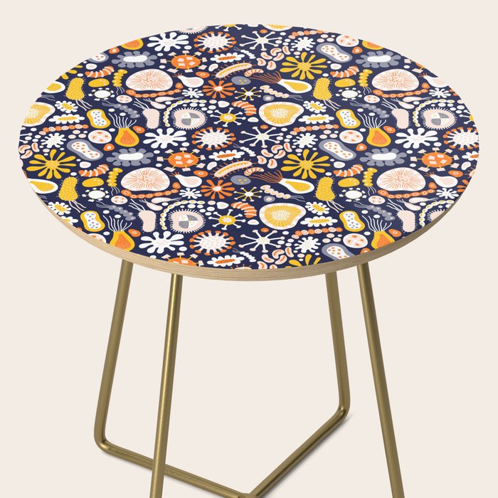 Microscopic Abstract Shapes Side Table Gallery Image 2