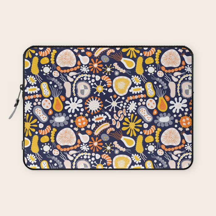 Microscopic Abstract Shapes Laptop Sleeve Gallery Image 1
