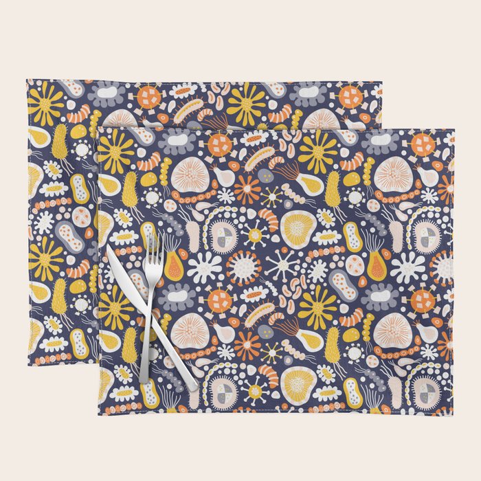 Microscopic Abstract Shapes Placemat Gallery Image 1