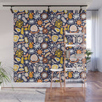 Microscopic Abstract Shapes Wall Mural Gallery Image 1