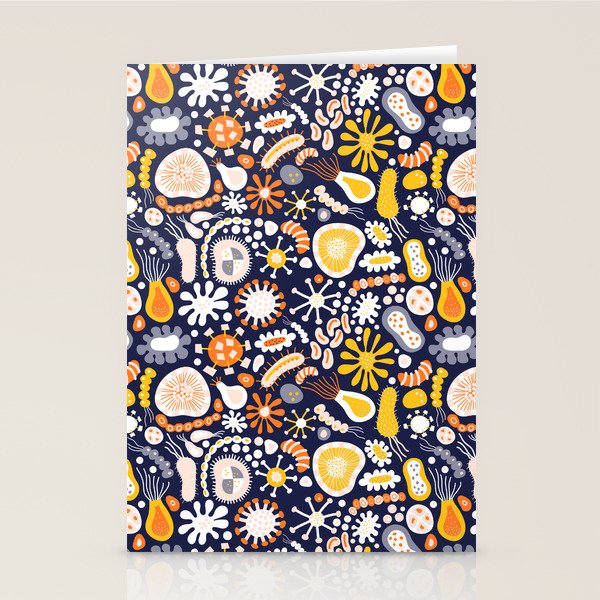 Microscopic Abstract Shapes Stationery Card Gallery Image 2