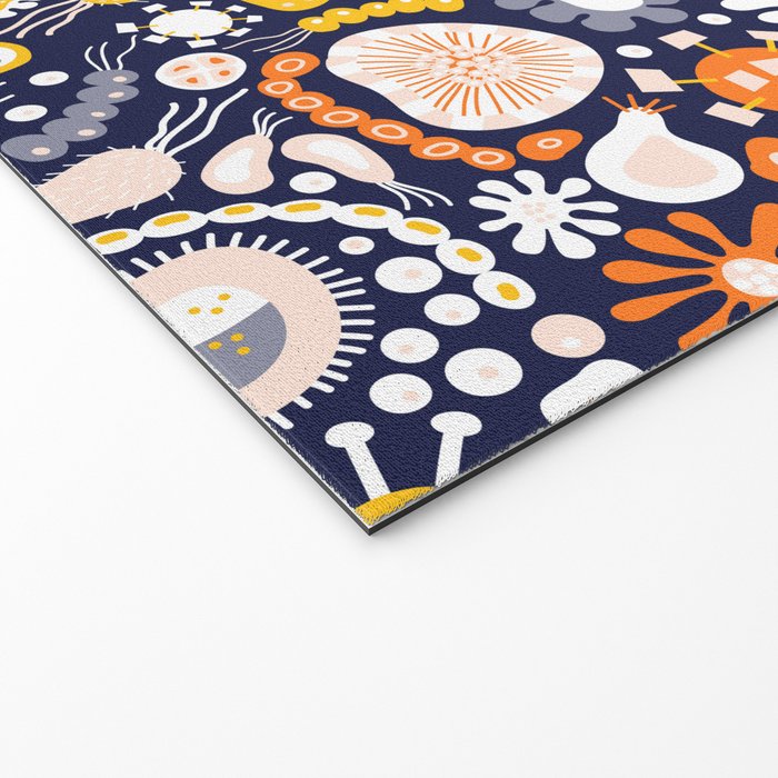 Microscopic Abstract Shapes Welcome Mat Gallery Image 2