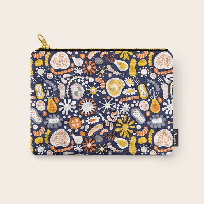 Microscopic Abstract Shapes Carry All Pouch Gallery Image 1