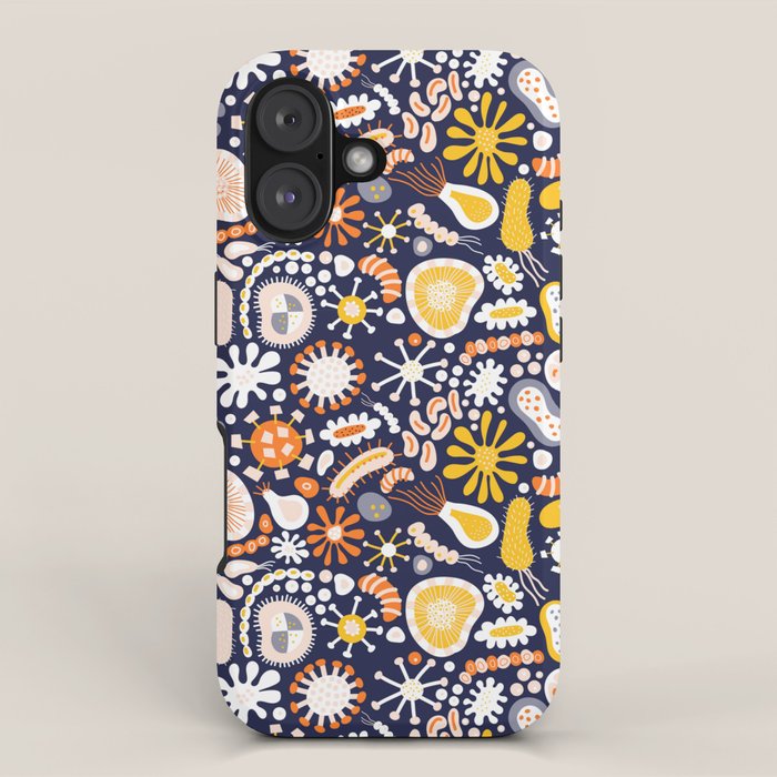 Microscopic Abstract Shapes iPhone Case Gallery Image 1