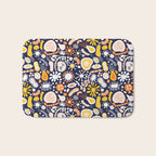 Microscopic Abstract Shapes Bath Mat Gallery Image 1