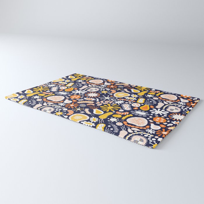 Microscopic Abstract Shapes Rug Gallery Image 3