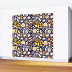 Microscopic Abstract Shapes Wall Mural Gallery Image 2