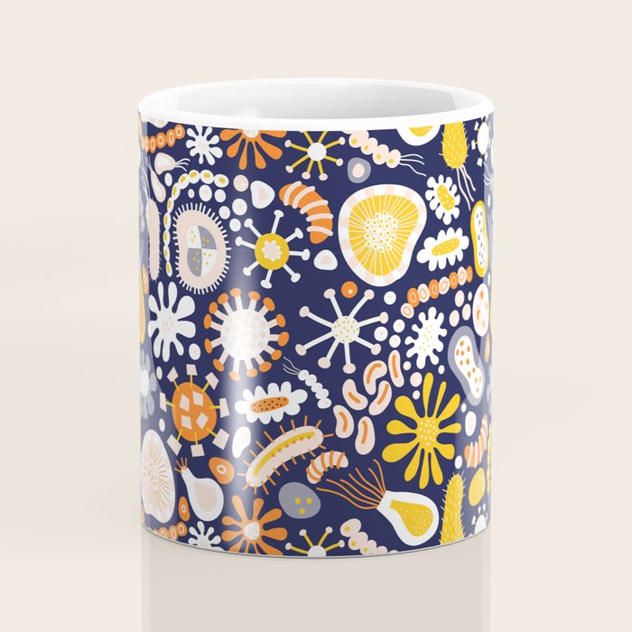 Microscopic Abstract Shapes Coffee Mug Gallery Image 4